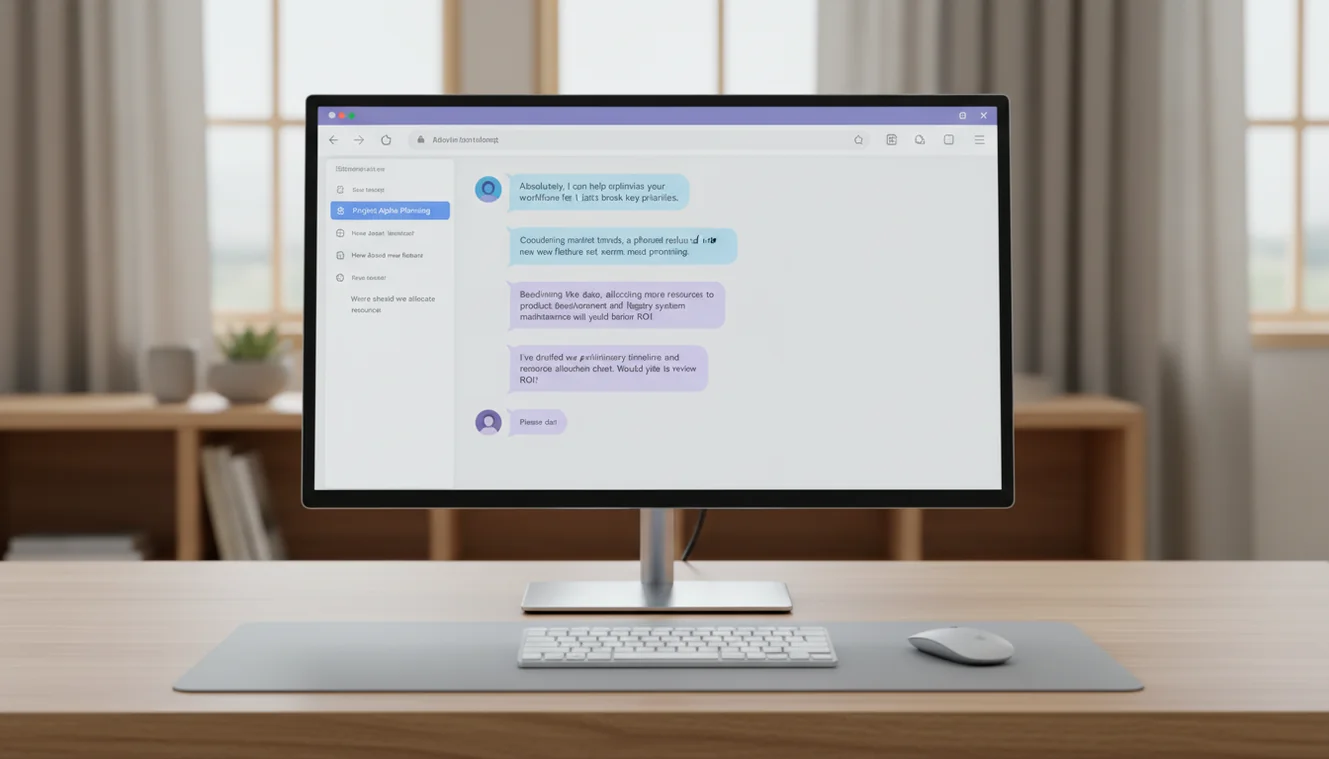 Free AI chat assistant interface with conversation history and image upload