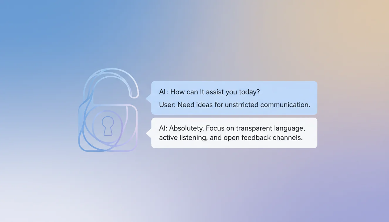 AI without restrictions tool providing candid responses on ChatGOT