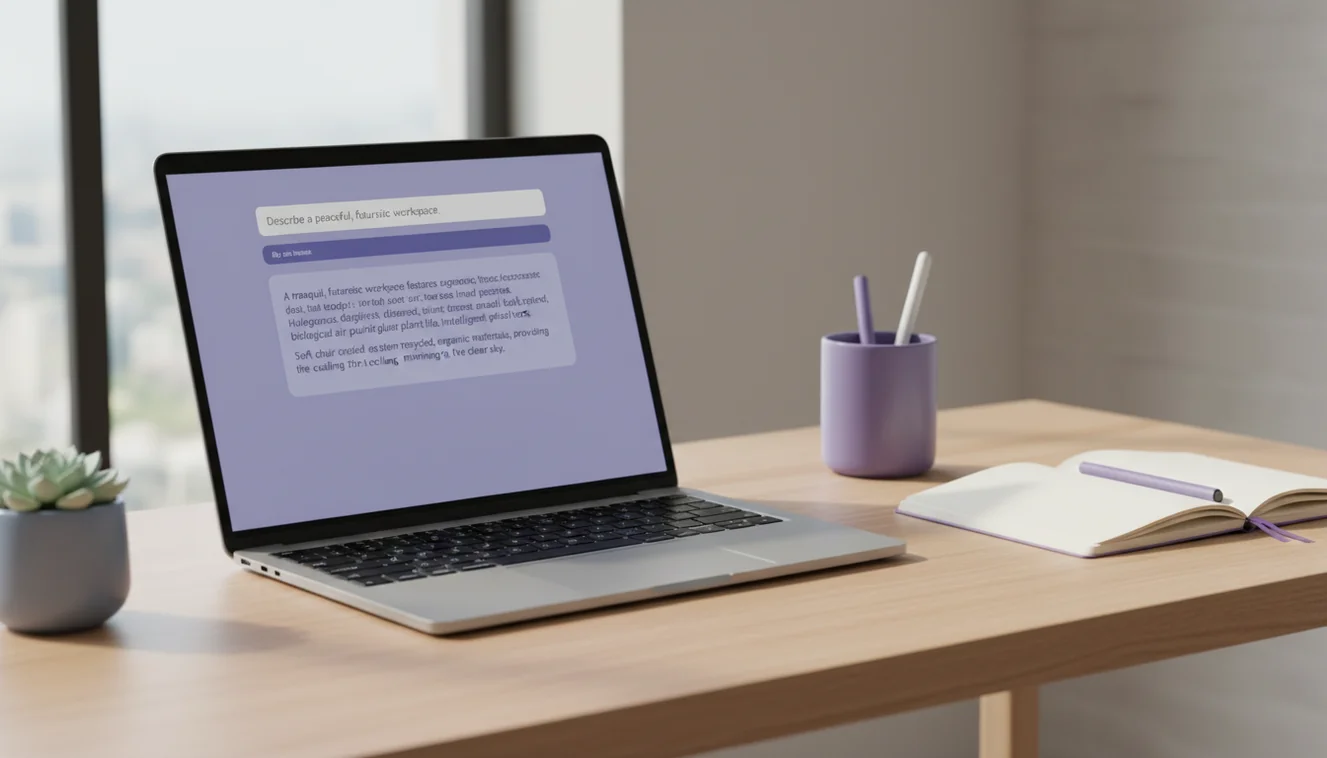 AI text generator tool interface showing free online text generation