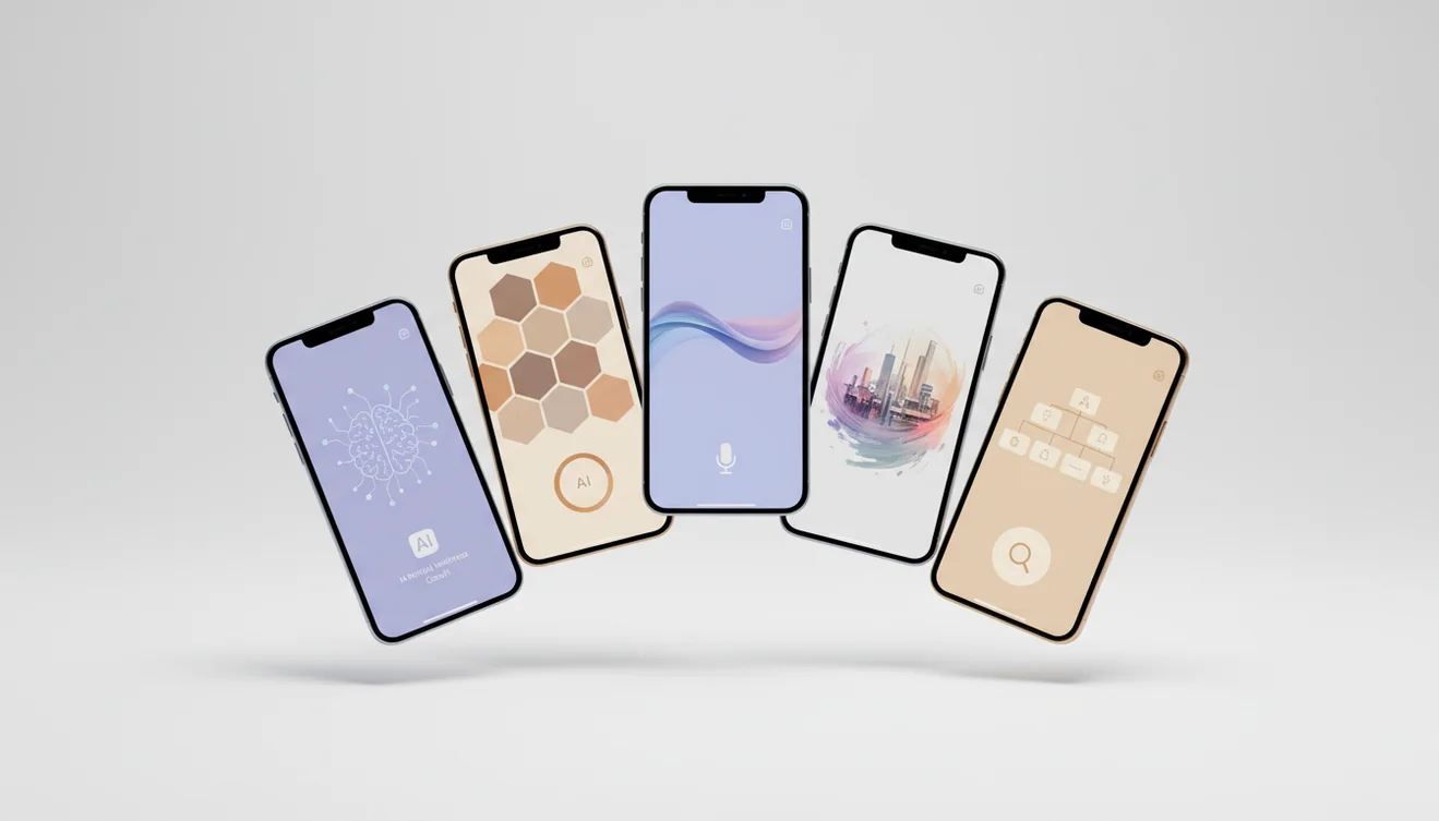 Top iOS AI apps 2026 comparison showing features and ratings