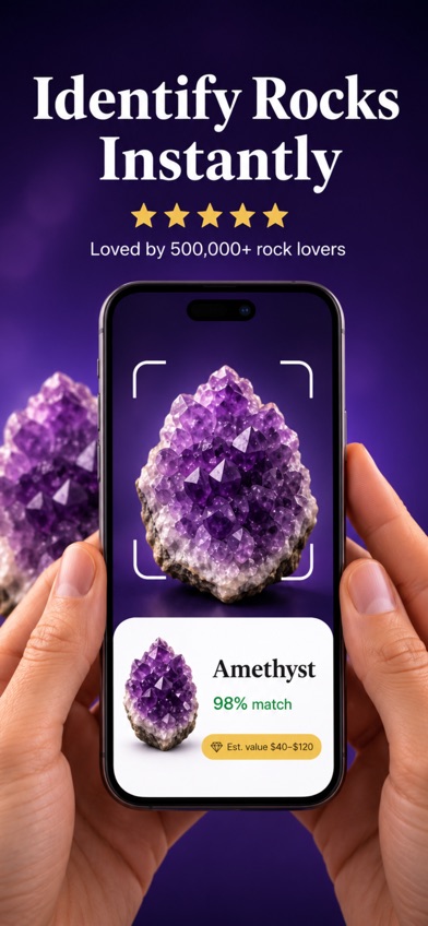 AI Rock ID screenshot from the App Store listing