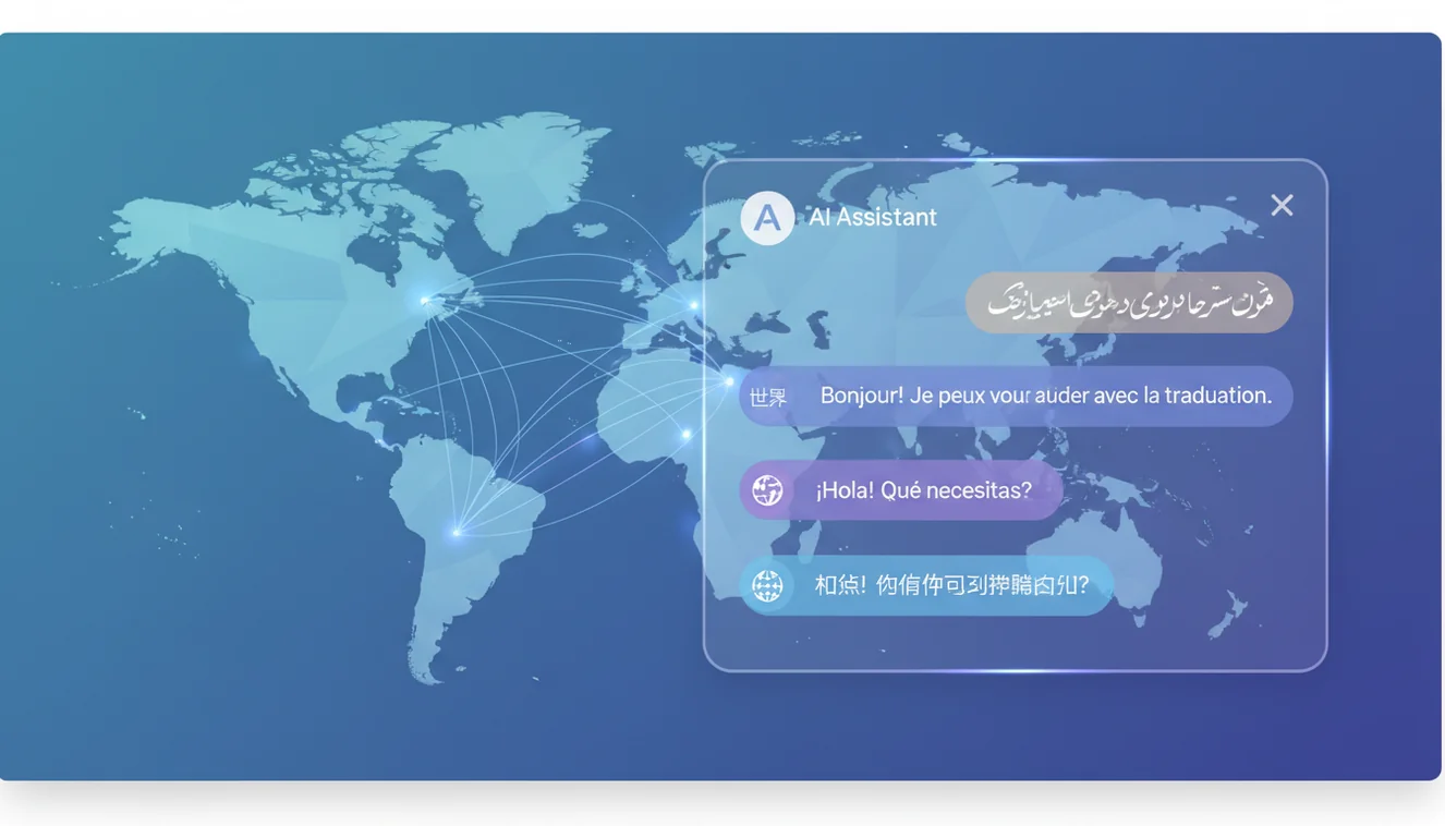 Chat IA multilingual AI assistant supporting Spanish English French and more