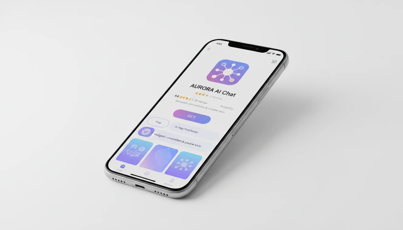 Download AI chat app for iOS showing ChatGOT app on iPhone